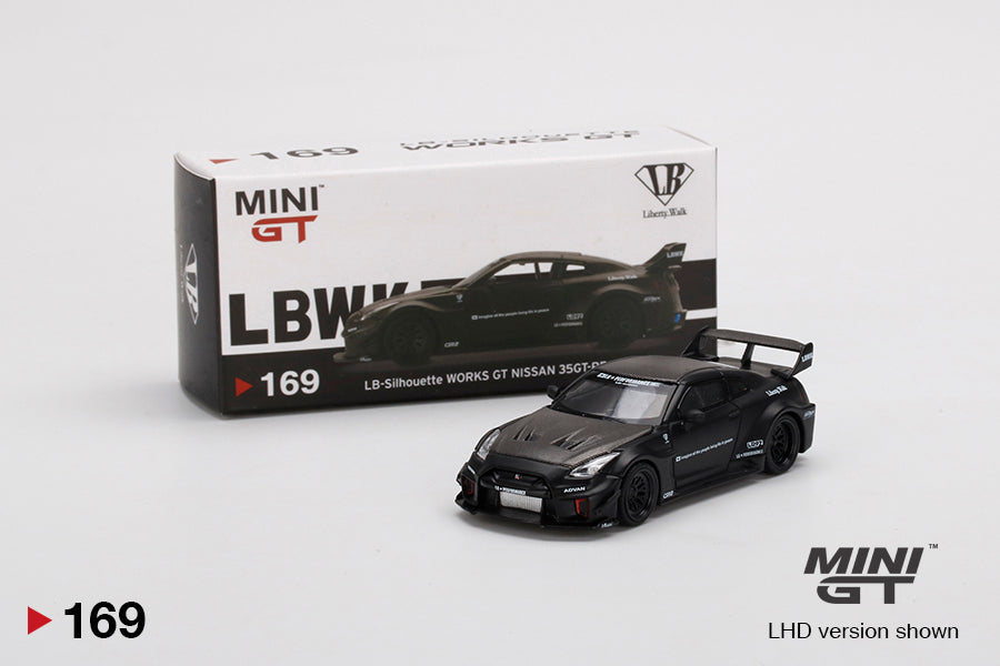 Mini GT LB-Silhouette WORKS GT NISSAN 35GT-RR Ver.1 Matte Black MGT00169 1/64 Diecast