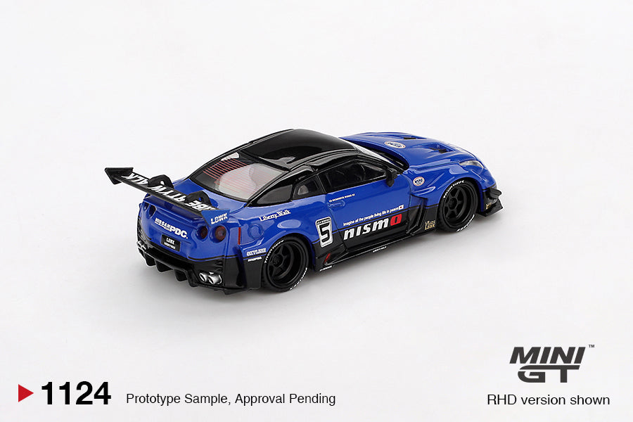 *Pre-Order* Mini GT LB-Silhouette WORKS GT NISSAN 35GT-RR Ver.2 Blue Blister Packaging MGT01124 1/64 Die Cast