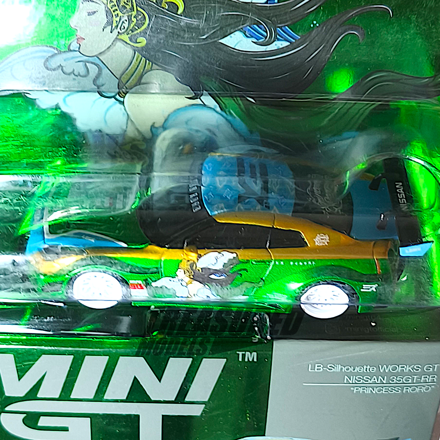 Mini GT LB-Silhouette WORKS GT Nissan 35GT-RR Ver.2 PRINCESS RORO MINI GT x MIZU Diecast MGT00650 1/64 Die Cast