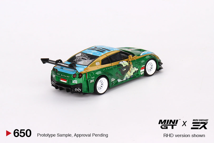 Mini GT LB-Silhouette WORKS GT Nissan 35GT-RR Ver.2 PRINCESS RORO MINI GT x MIZU Diecast MGT00650 1/64 Die Cast