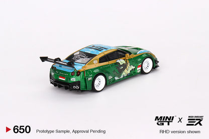 Mini GT LB-Silhouette WORKS GT Nissan 35GT-RR Ver.2 PRINCESS RORO MINI GT x MIZU Diecast MGT00650 1/64 Die Cast