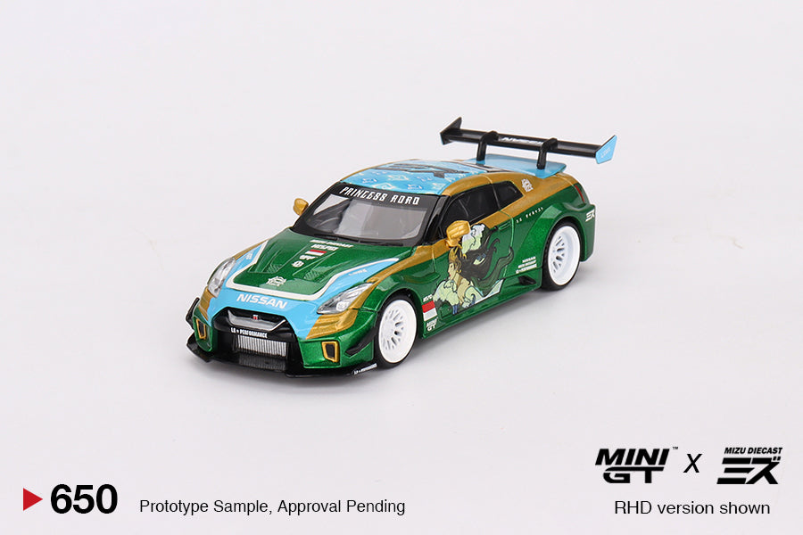 Mini GT LB-Silhouette WORKS GT Nissan 35GT-RR Ver.2 PRINCESS RORO MINI GT x MIZU Diecast MGT00650 1/64 Die Cast