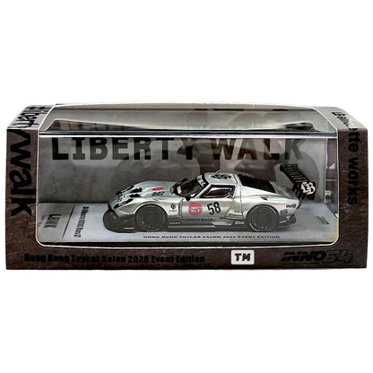 CHASE! INNO64 LB-Silhouette WORKS Miura GT Chrome Silver HKTCS 2026 IN64-LB-MIURA-02-HKTS26 1/64 Diecast