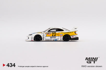 Mini GT LB-Super Silhouette Nissan S15 SILVIA #23 2021 Formula Drift Japan MGT00434 1/64 Die Cast