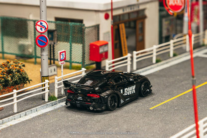 [Pre-Order] Tarmac Works LB-WORKS TOYOTA SUPRA (A90) Black T64-109-BK 1/64 Diecast