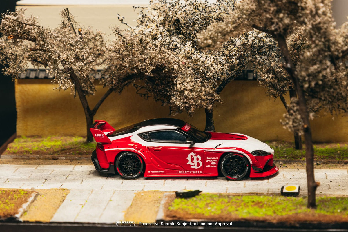 [Pre-Order] Tarmac Works LB-WORKS TOYOTA SUPRA (A90) Red T64-109-RD 1/64 Diecast