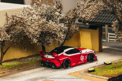 [Pre-Order] Tarmac Works LB-WORKS TOYOTA SUPRA (A90) Red T64-109-RD 1/64 Diecast