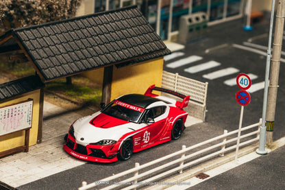 [Pre-Order] Tarmac Works LB-WORKS TOYOTA SUPRA (A90) Red T64-109-RD 1/64 Diecast