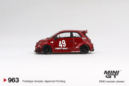 Mini GT LB-WORKS x Abas Works ABARTH 595 Red MGT00963 1/64 Die Cast