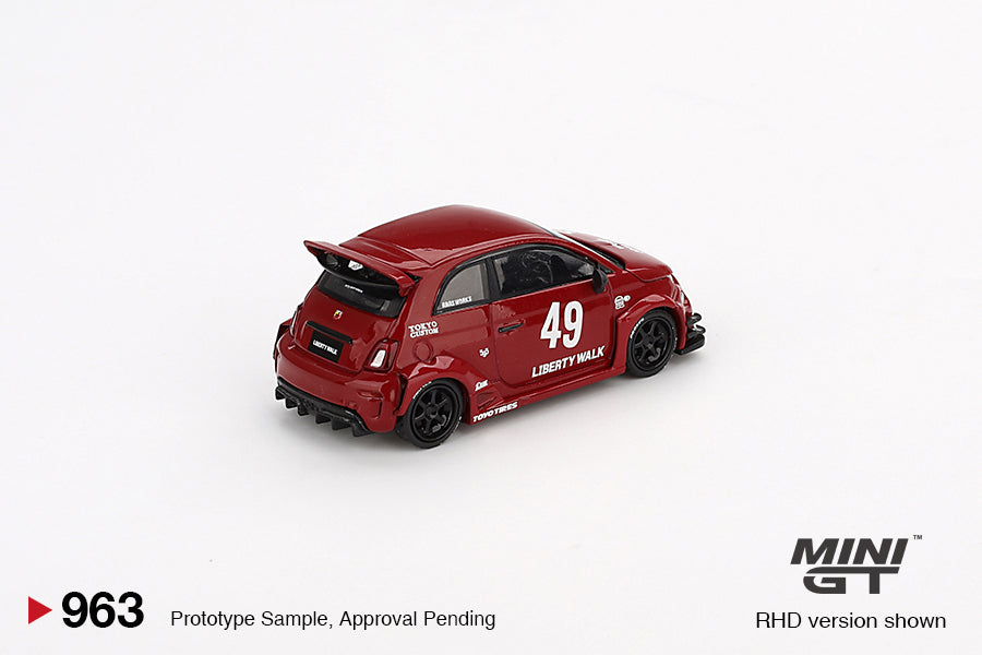 Mini GT LB-WORKS x Abas Works ABARTH 595 Red MGT00963 1/64 Die Cast
