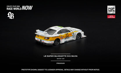 [Pre-Order] Pop Race LB SUPER SILHOUETTE S15 SILVIA - WHITE PR640529 1/64 Diecast