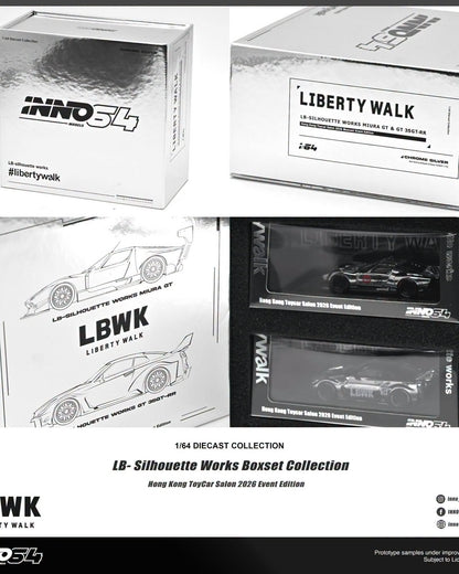 [HK ToyCar] Inno64 LB Silhouette Works Box Set Collection Hong Kong Toy Car Salon 2026 1/64 Diecast