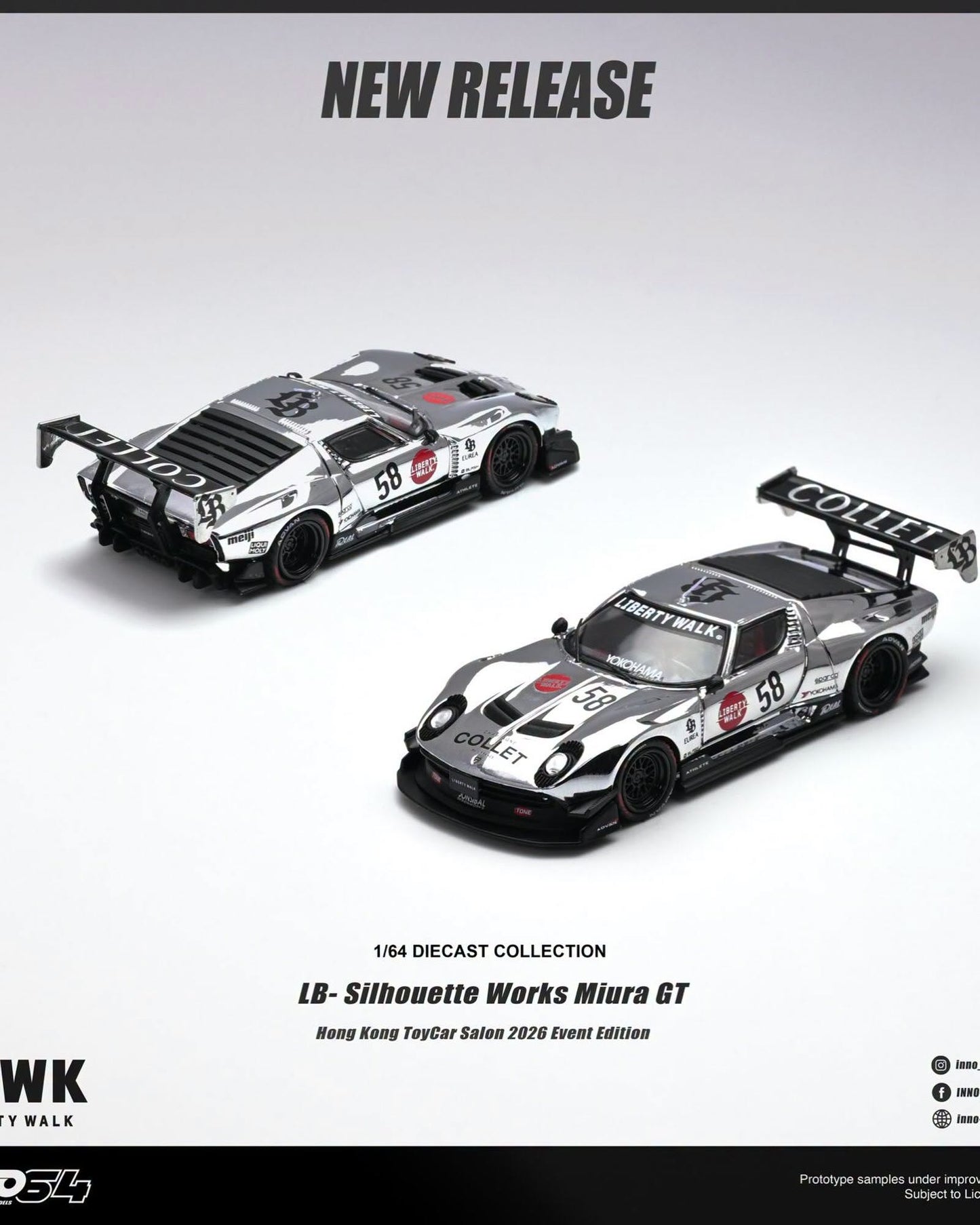 [HK ToyCar] Inno64 LB Silhouette Works Miura GT Hong Kong Toy Car Salon 2026 1/64 Diecast