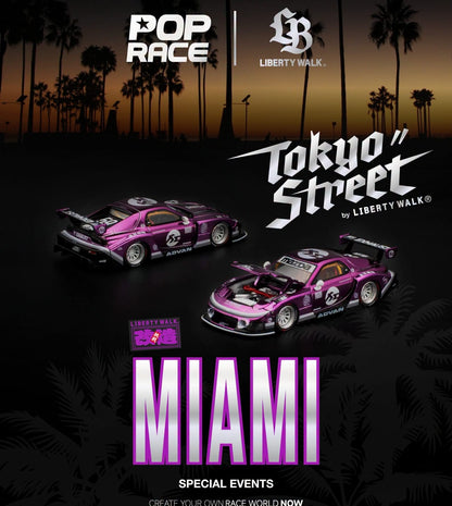 POP RACE Miami Special Event 5 Piece Set 2026 1/64 Diecast