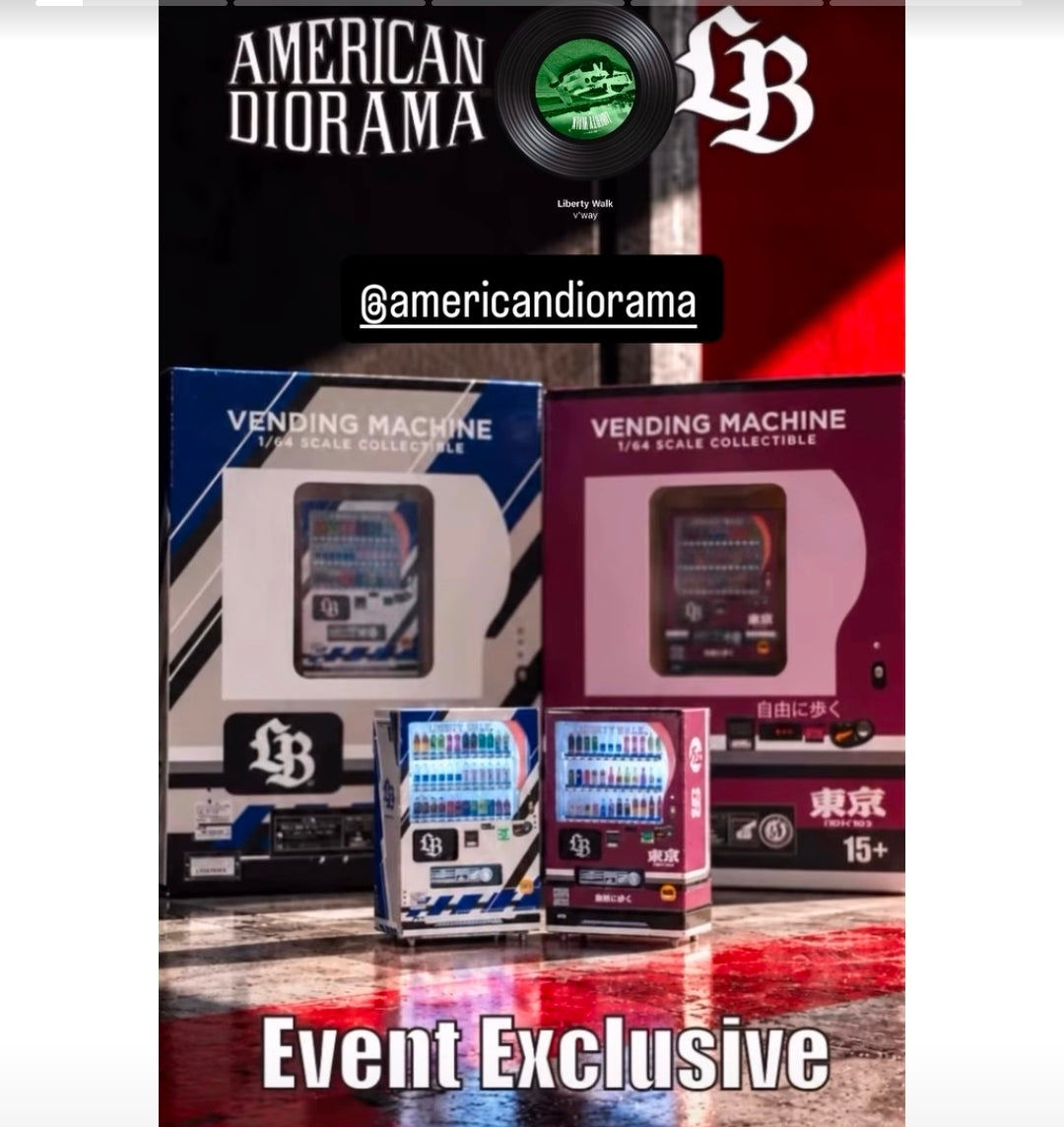 [APAxpo] AMERICAN DIORAMA LB Vending Machine (2pcs Set) APAxpo 2026 1/64 Figure