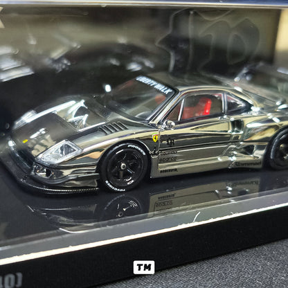 Inno64 LBWK F40 Chrome Silver IN64-LBWKF40-CHS 1/64 Diecast