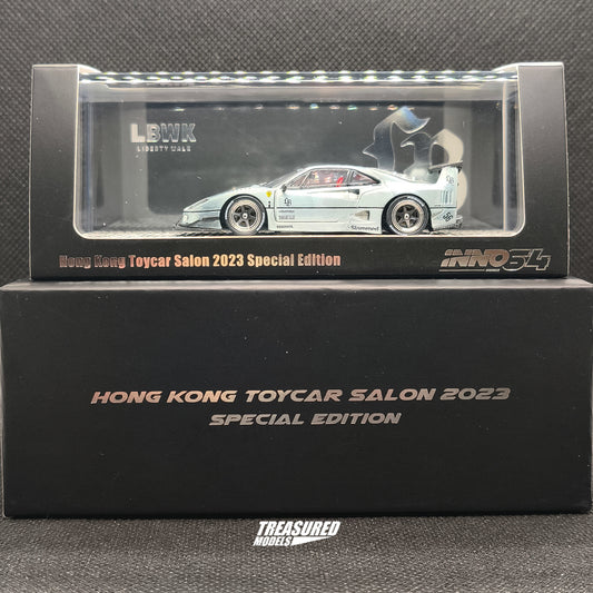 [CHASE] Inno64 LBWK Ferrari F40 Chase Matte Black Hong Kong Toy Car Salon 2023 Event Exclusive 1/64 Diecast