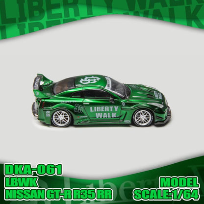 [Pre-Order] Demon King Auto LBWK Nissan GT-R R35 RR Green Rear Wing Ver. 2 DKA-061 1/64 Diecast