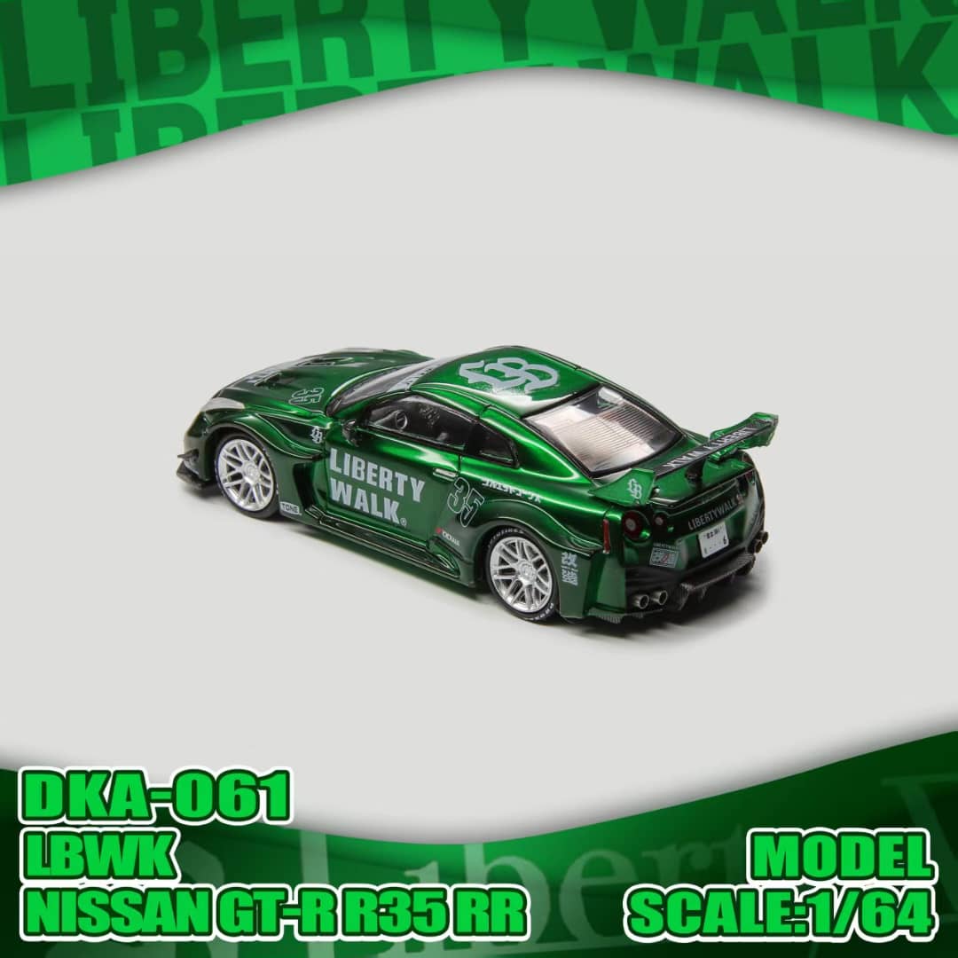 Pre-Order] Demon King Auto LBWK Nissan GT-R R35 RR Green Rear Wing