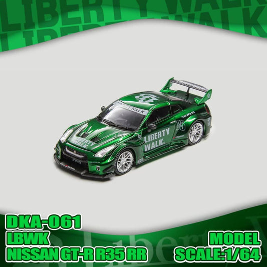 [Pre-Order] Demon King Auto LBWK Nissan GT-R R35 RR Green Rear Wing Ver. 2 DKA-061 1/64 Diecast