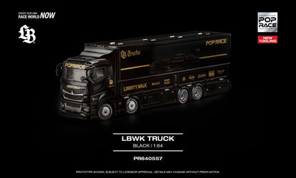 [Pre-Order] Pop Race LBWK TRUCK - BLACK PR640557 1/64 Diecast