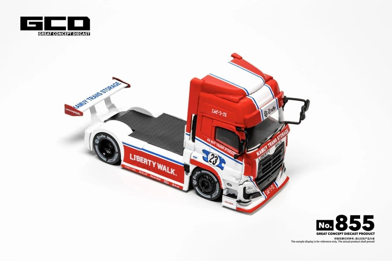 [Pre-Order] GCD LBWK UD Quon Truck Head Vol.2 #23 Red-White Livery KS-099-855 1/64 Diecast