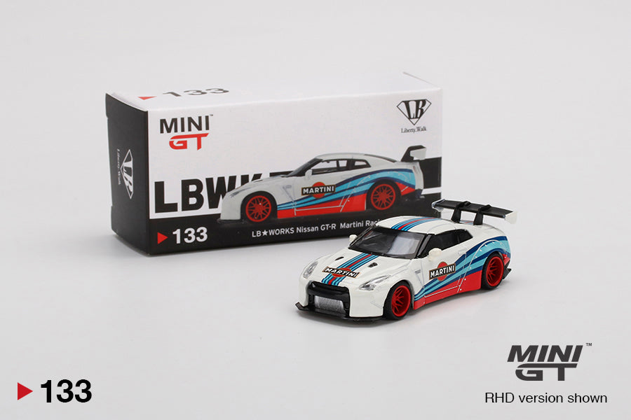 Mini GT LB WORKS Nissan GT-R (R35) Martini Racing MGT00133 1/64 Diecast