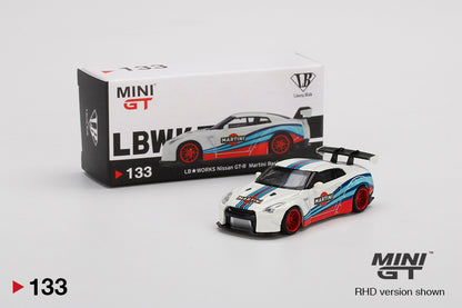 Mini GT LB WORKS Nissan GT-R (R35) Martini Racing MGT00133 1/64 Diecast