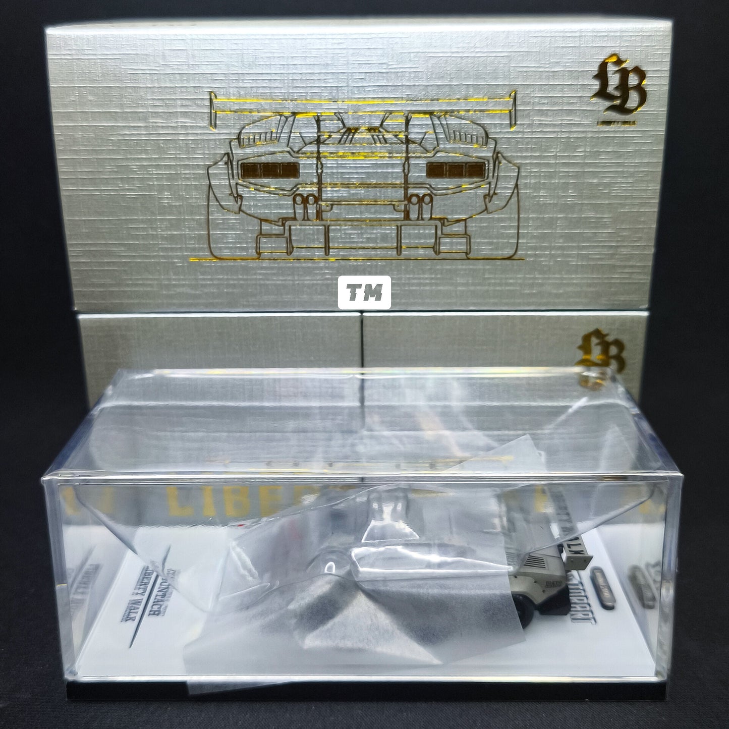 Top Art LB Works Countach Combat Grey TAO640007 1/64 Diecast