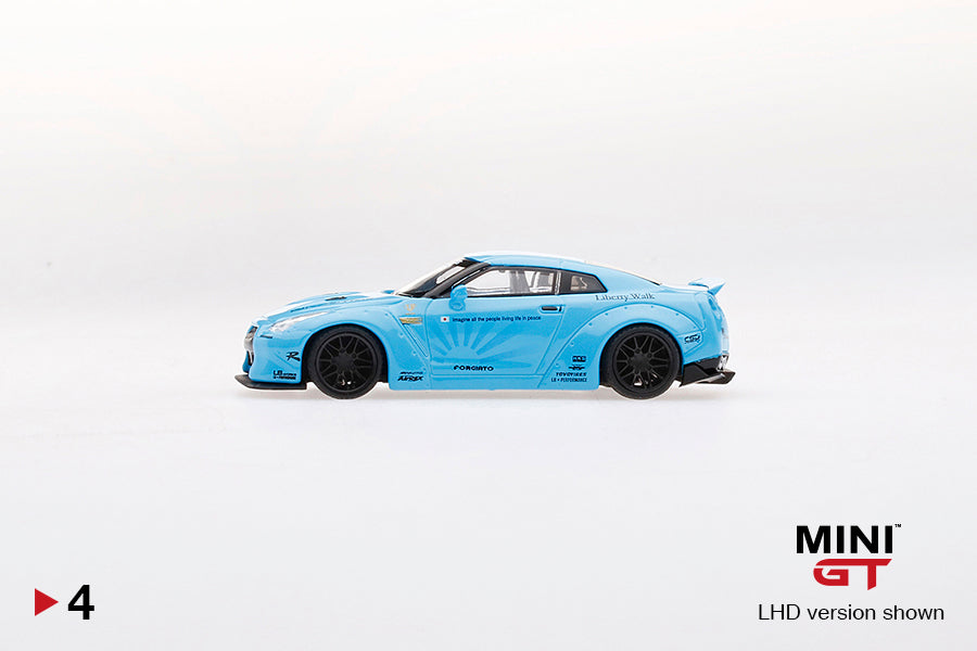 Mini GT LB★WORKS Nissan GT-R (R35) Light Blue MGT00004 1/64 Diecast