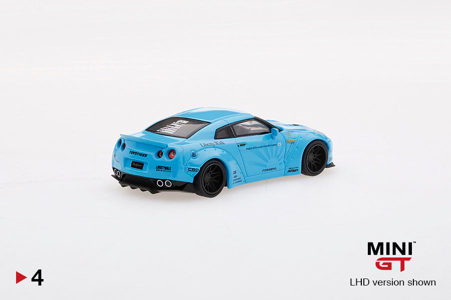 Mini GT LB★WORKS Nissan GT-R (R35) Light Blue MGT00004 1/64 Diecast