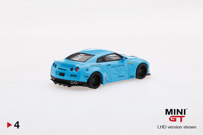 Mini GT LB★WORKS Nissan GT-R (R35) Light Blue MGT00004 1/64 Diecast