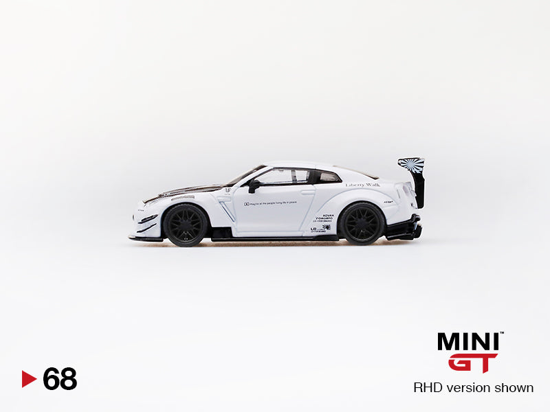 Mini GT LB★WORKS Nissan GT-R (R35) White MGT00068 1/64 Diecast