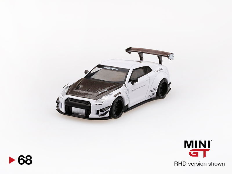 Mini GT LB★WORKS Nissan GT-R (R35) White MGT00068 1/64 Diecast