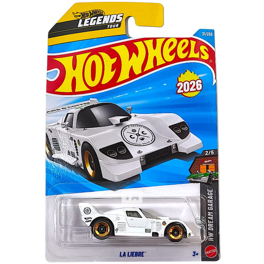 Hot Wheels La Liebre White 2026 Basic 1/64 Diecast