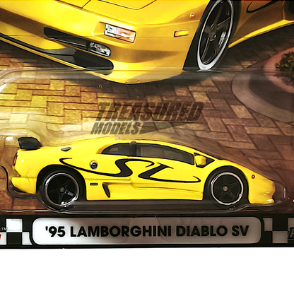 Hot Wheels Lamborghini 95 Diablo SV Giallo Corona 2025 Premium Boulevard 1/64 Diecast