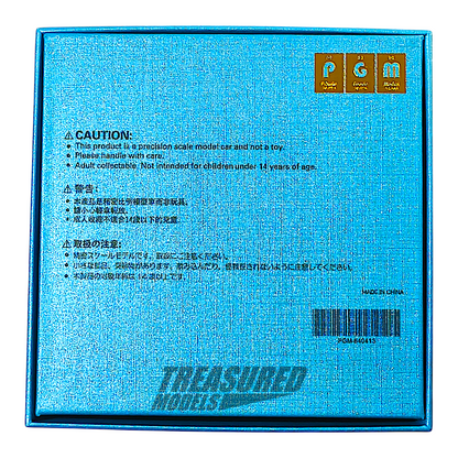 PGM Lamborghini Aventador LBWK Light Blue Deluxe Edition 1/64 Diecast