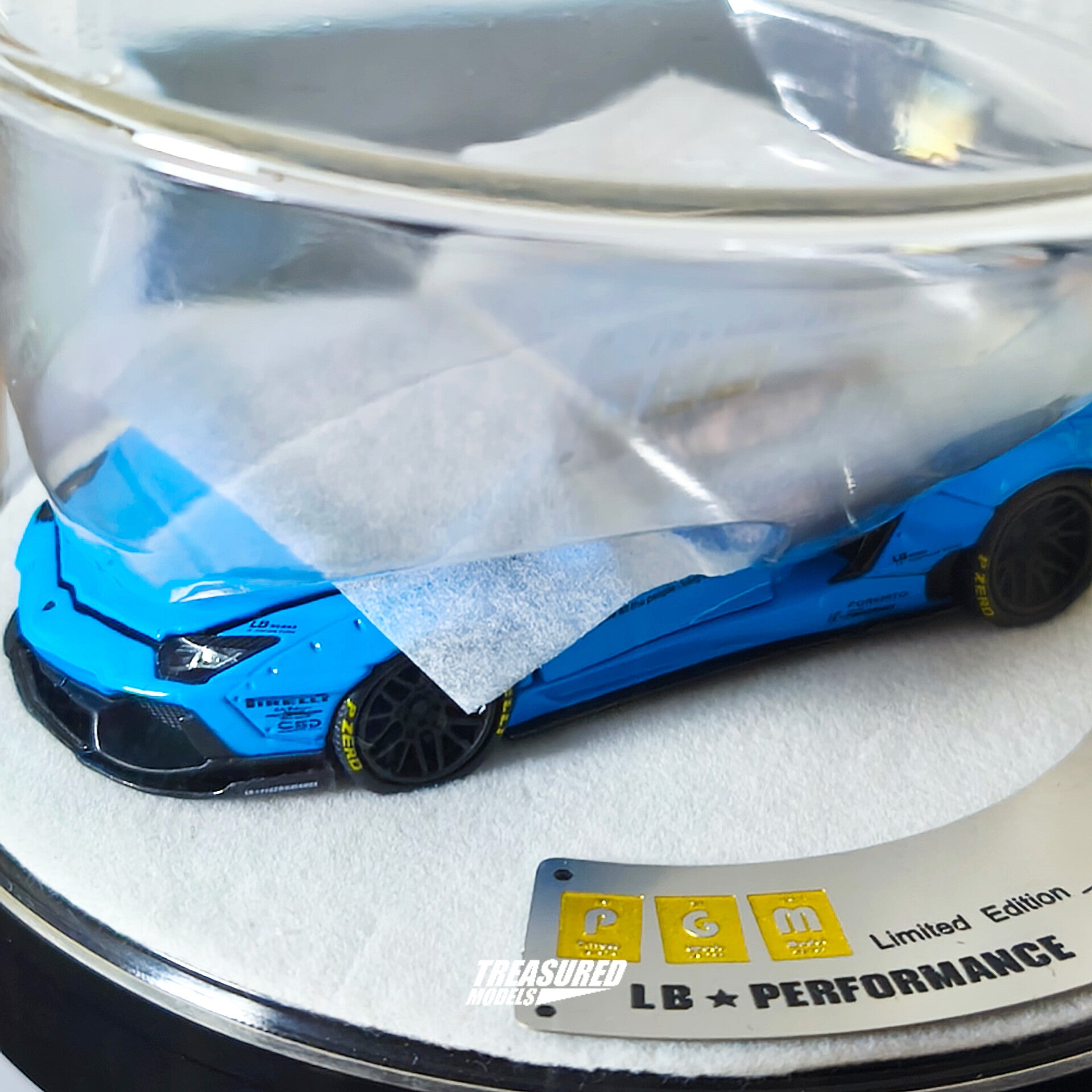 PGM Lamborghini Aventador LBWK Light Blue Deluxe Edition 1/64