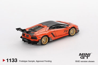 *Pre-Order* Mini GT Lamborghini Aventador LB★WORKS Limited Edition Orange MDX MGT011332025 1/64 Diecast