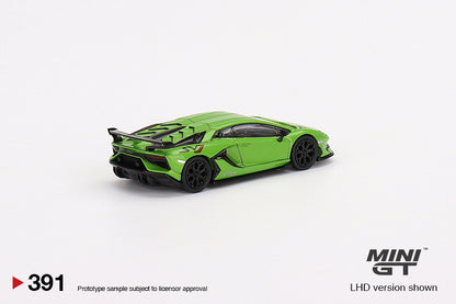 Mini GT Lamborghini Aventador SVJ Verde Mantis MGT00391 1/64 Die Cast