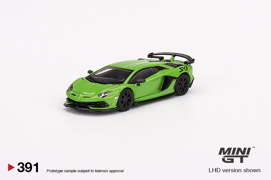 Mini GT Lamborghini Aventador SVJ Verde Mantis MGT00391 1/64 Die Cast