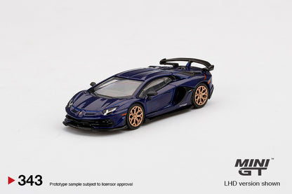 Mini GT Lamborghini Aventador SVJ Viola Aletheia MGT00343 1/64 Die Cast