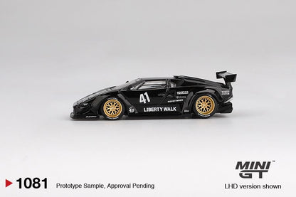 *Pre-Order* Mini GT Lamborghini Countach LB-WORKS Black MGT01081 1/64 Die Cast
