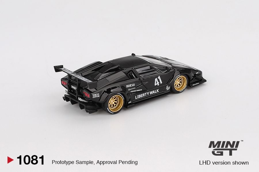 *Pre-Order* Mini GT Lamborghini Countach LB-WORKS Black MGT01081 1/64 Die Cast