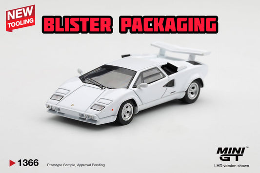 [Pre-Order] Mini GT Lamborghini Countach LP500S White Blister Packaging MGT01366-BL 1/64 Diecast