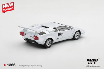 [Pre-Order] Mini GT Lamborghini Countach LP500S White MGT01366 1/64 Diecast
