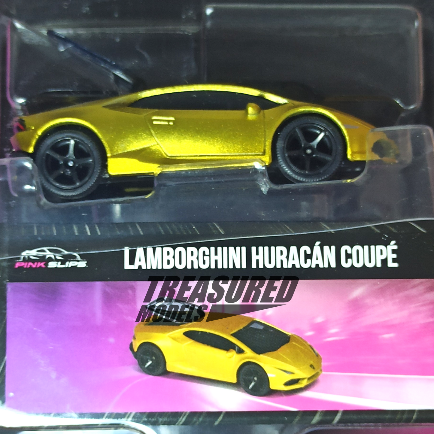 Pink Slip Lamborghini Huracan Coupe Gold 2023 1/64 Die Cast