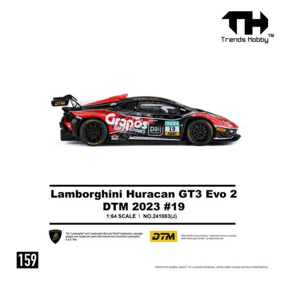 [Pre-Order] Trends Hobby Lamborghini Huracan GT3 EVO 2 DTM 2023 #19 159 241083J 1/64 Diecast