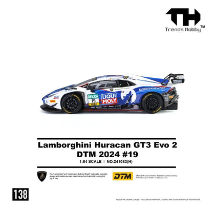 [Pre-Order] Trends Hobby Lamborghini Huracan GT3 EVO2 DTM 2024 #19 241083H 1/64 Diecast