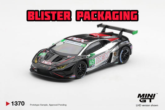 [Pre-Order] Mini GT Lamborghini Huracan GT3 EVO2 #45 DEX Wayne Taylor Racing Blister Packaging MGT01370-BL 1/64 Diecast